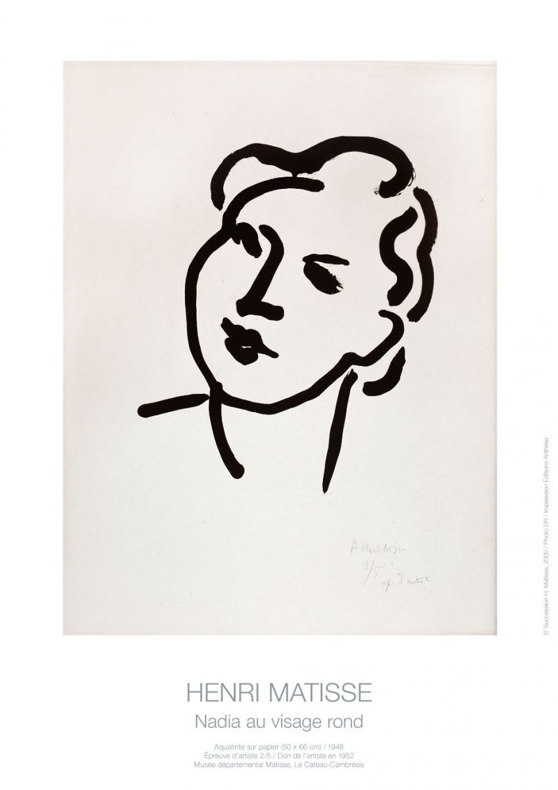 Association des Amis du Musée Matisse - Nadia au visage rond